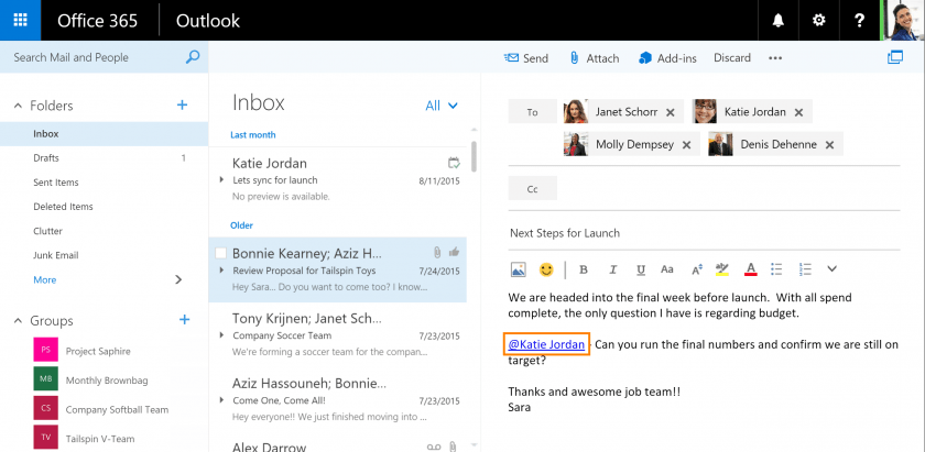 Microsoft Brings MENTIONS & LIKES on Outlook!