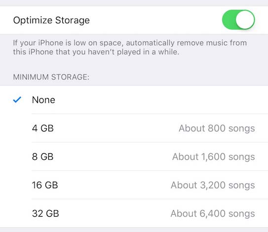 Music Storage Optimazation