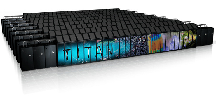 render of titan exascale supercomputer