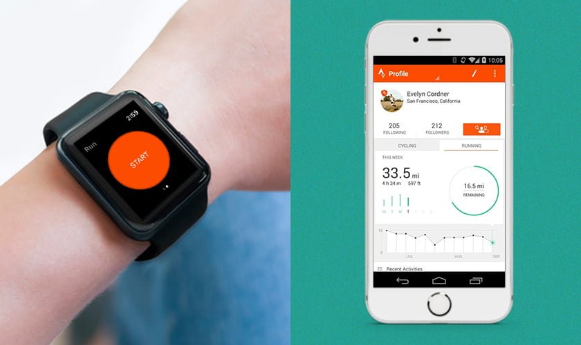 Strava android wear apps