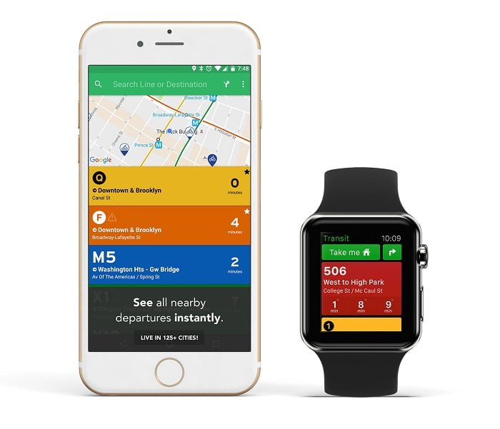 iWatch apps 2018 Transit