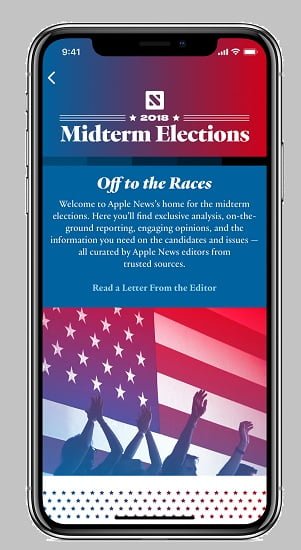 Apple News Will Curate Fact-based Stories for 2018 Midterm Elections