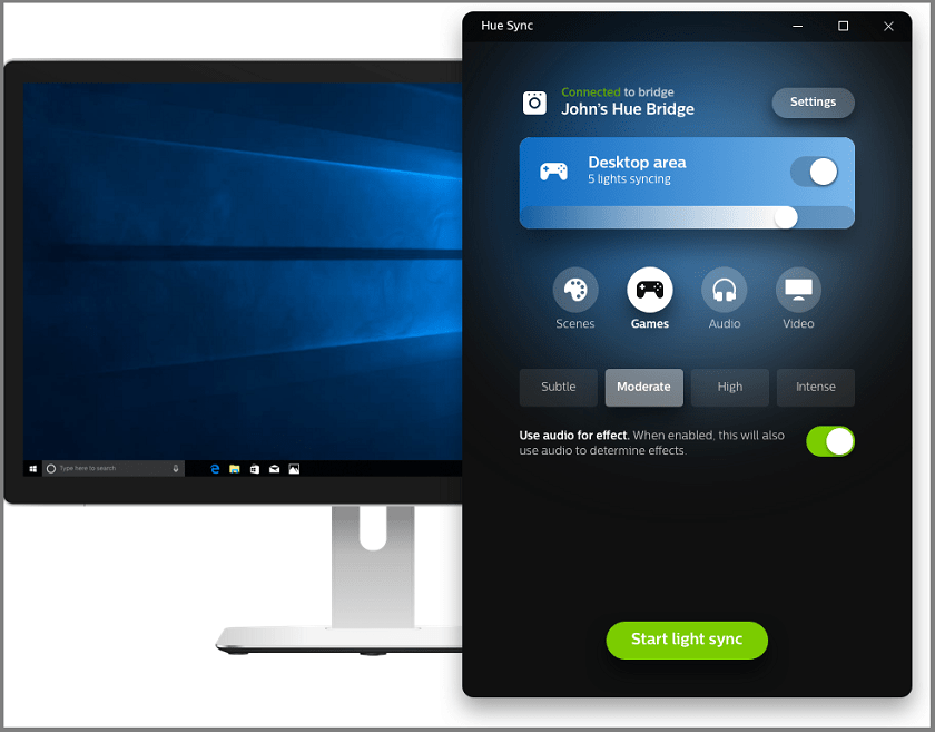Smart lights Philip Hue Sync