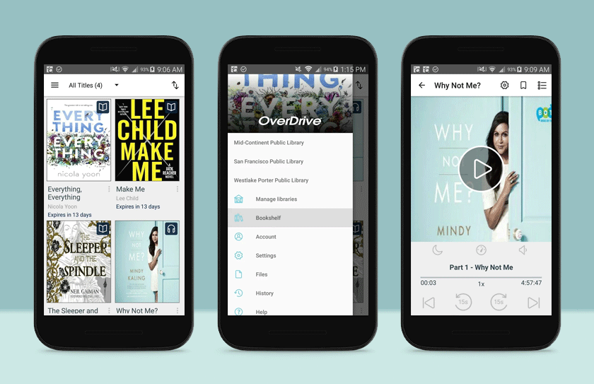 OverDrive keep track of books