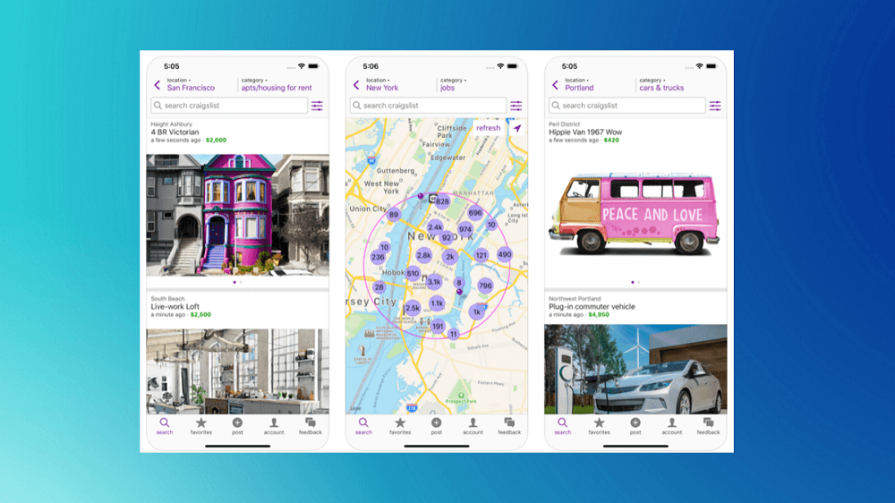 Craigslist iOS App Image