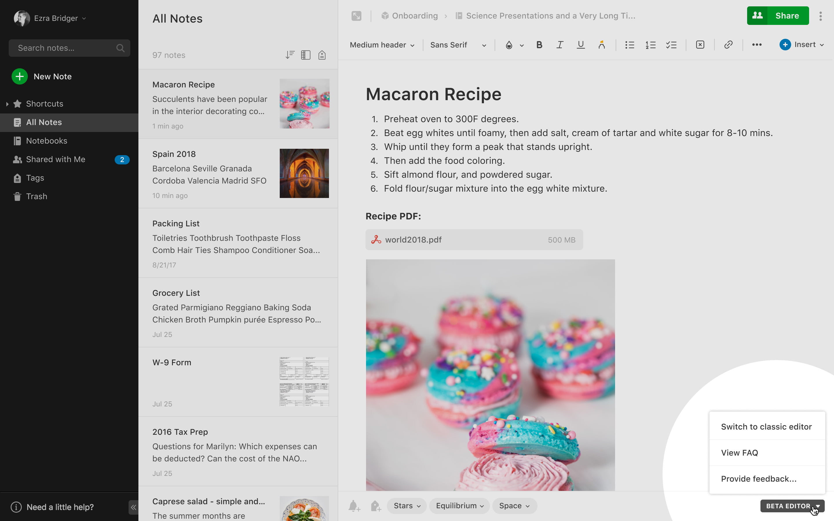 Best Writing Apps of 2020 Evernote Beta Overview