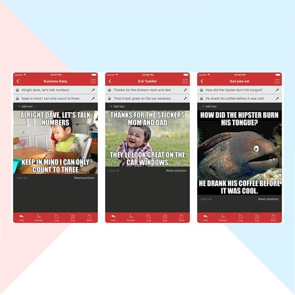 Generator apps for memes