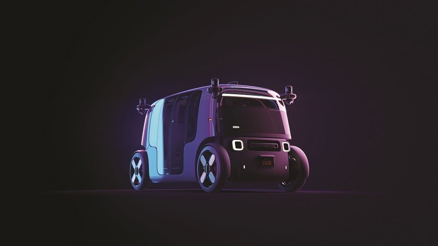 Amazon Zoox electric robotaxi fully autonomous