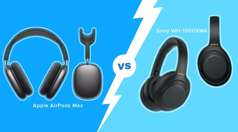 Sony XM4 headphones vs Airpods max