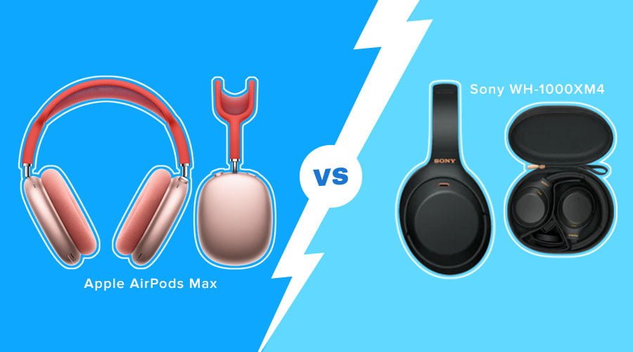Sony XM4 headphones vs Airpods max