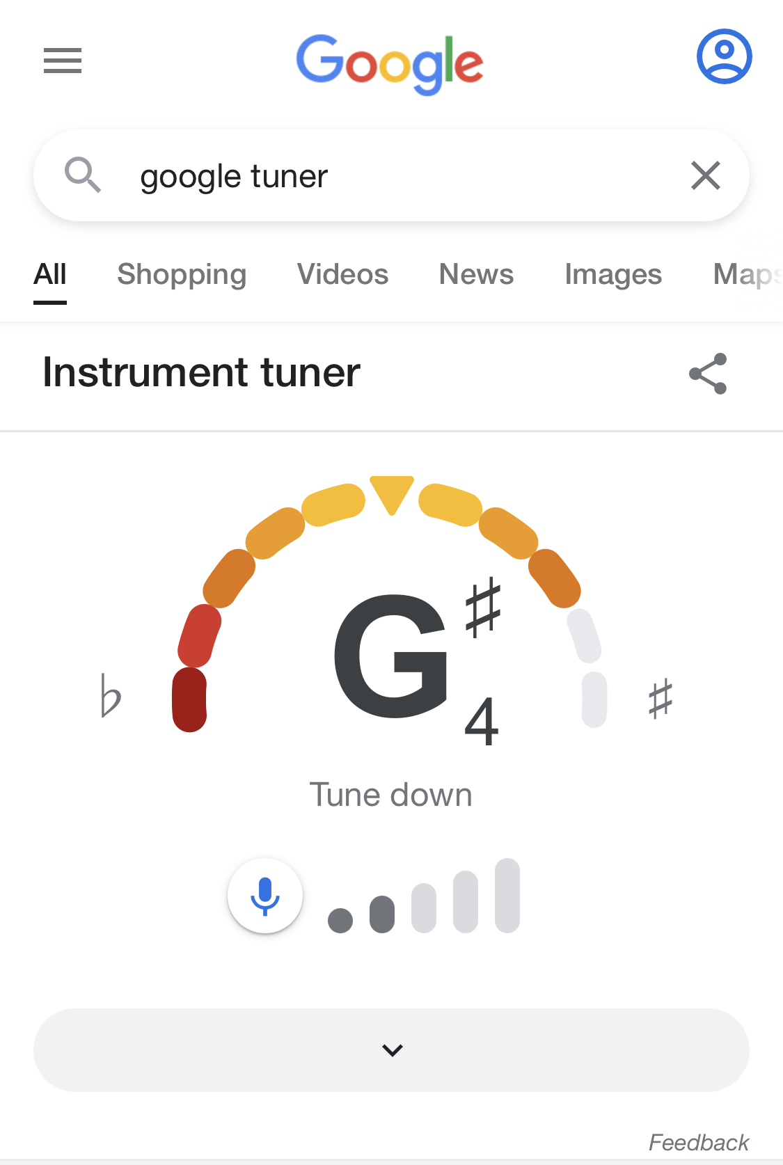 Google Tuner feature tuning app