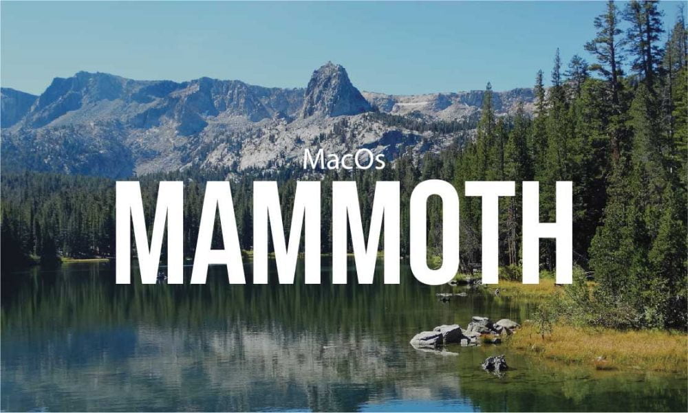 Mammoth Sierra Mountains Macbook Software Update