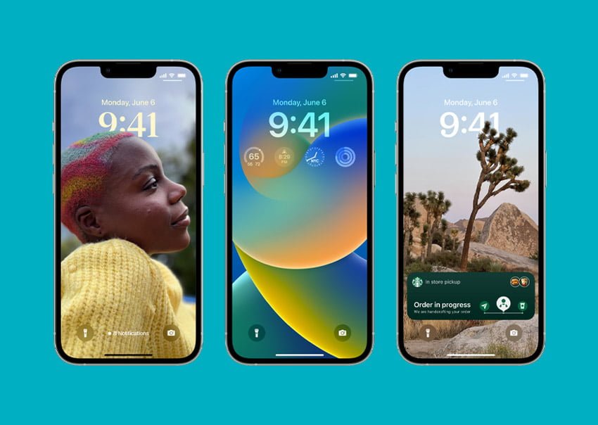 Apple lock screen iOS 16