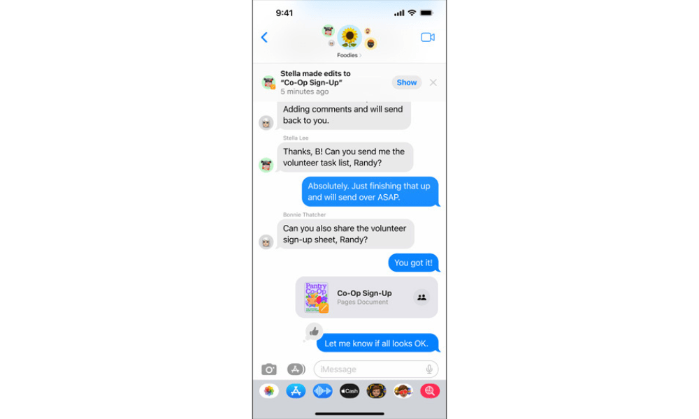 Messages iOS 16