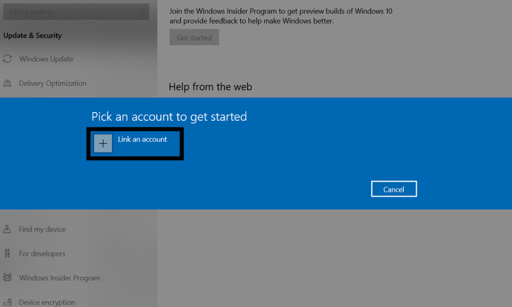 Link Microsoft Account