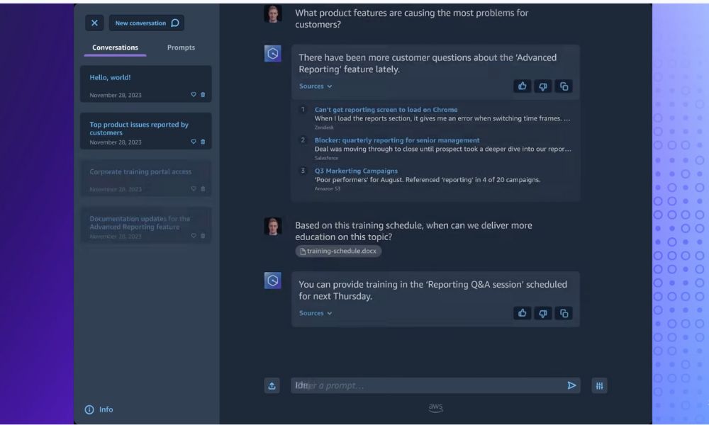 Amazon Q Another AI Chatbot for Businesses and Developers