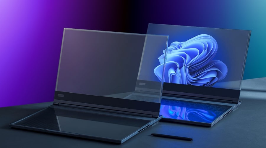 Sci-Fi Comes To Life: Lenovo’s Transparent Laptop Showcased at MWC 2024