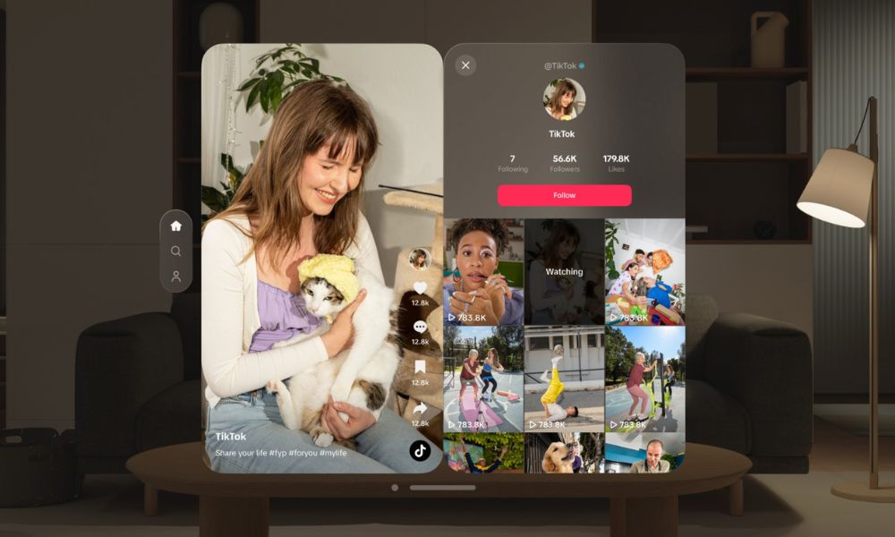 TikTok Takes the Lead, Launches a Native Vision Pro App for its Users (2)