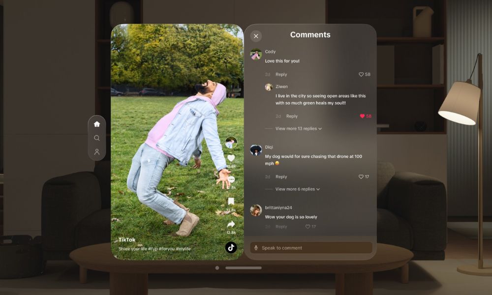 TikTok Takes the Lead, Launches a Native Vision Pro App for its Users