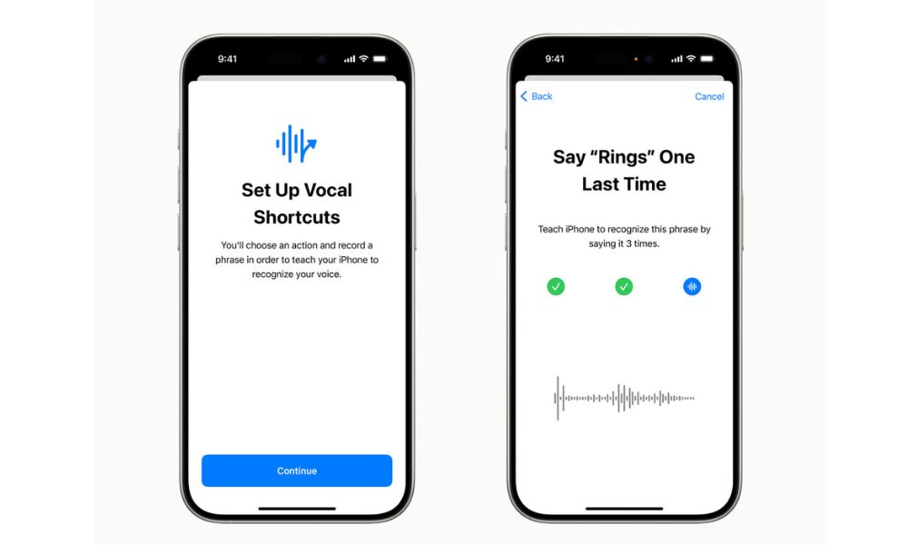 Apple vocal shortcuts