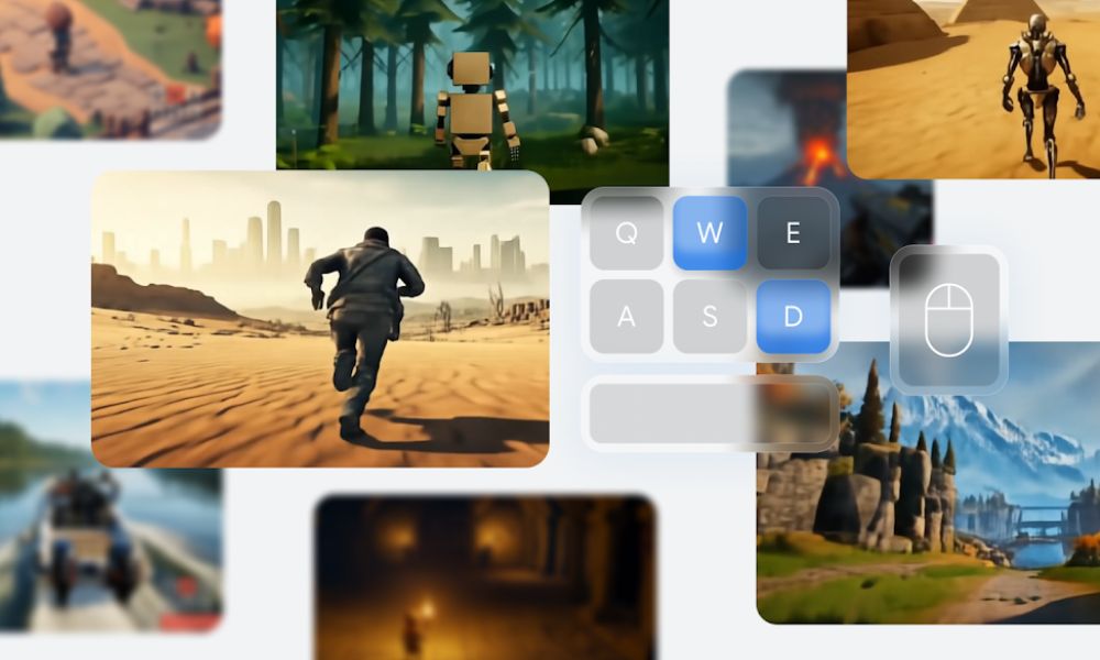 AI-generated video game worlds