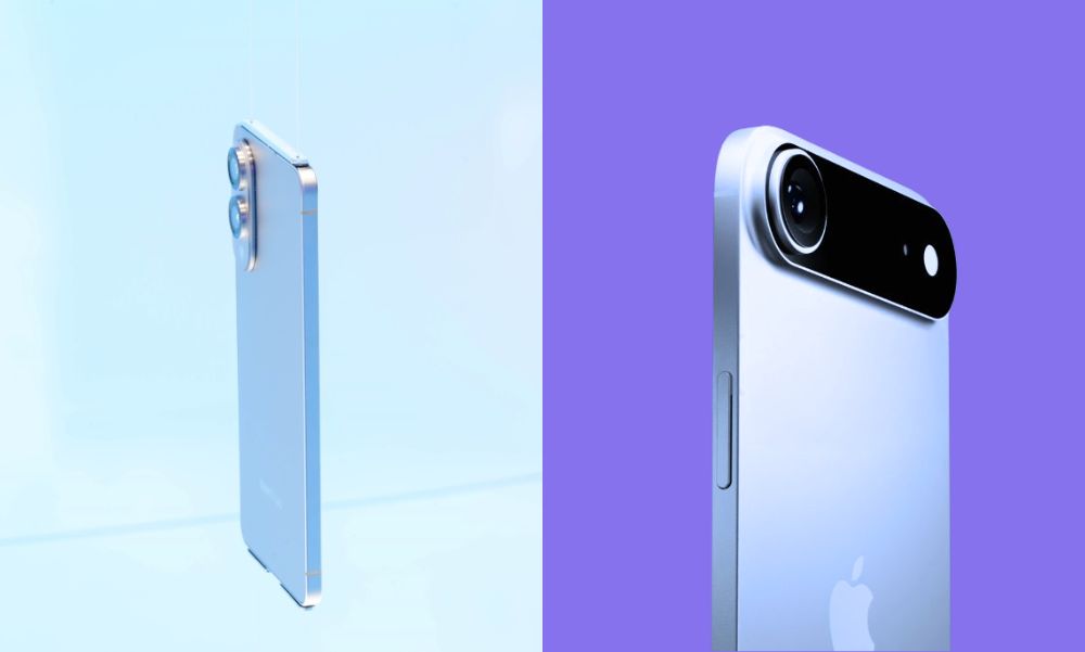 Samsung Galaxy S25 Edge and iPhone 17 Air – A comparison of ultra-thin smartphone designs with advanced camera features.