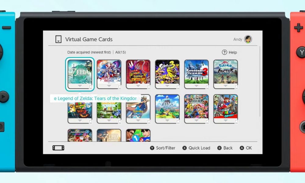 Nintendo Switch Virtual Card