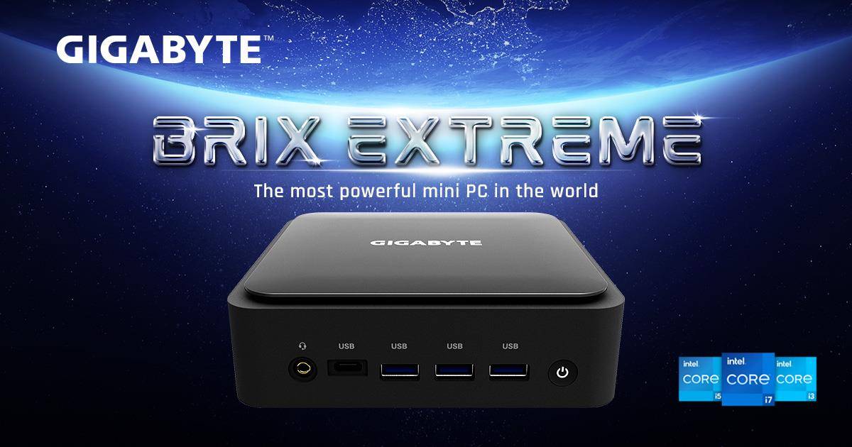 Gigabyte Unveils the New Brix Extreme Mini-PC with 12th Gen Intel Core