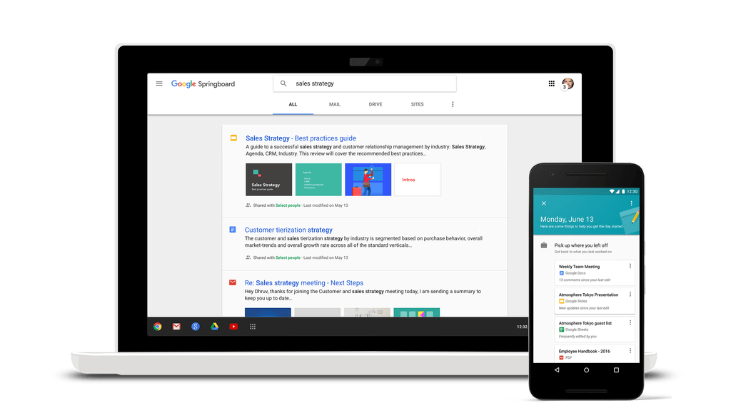 Google Launches Springboard App and Revamped Google Sites