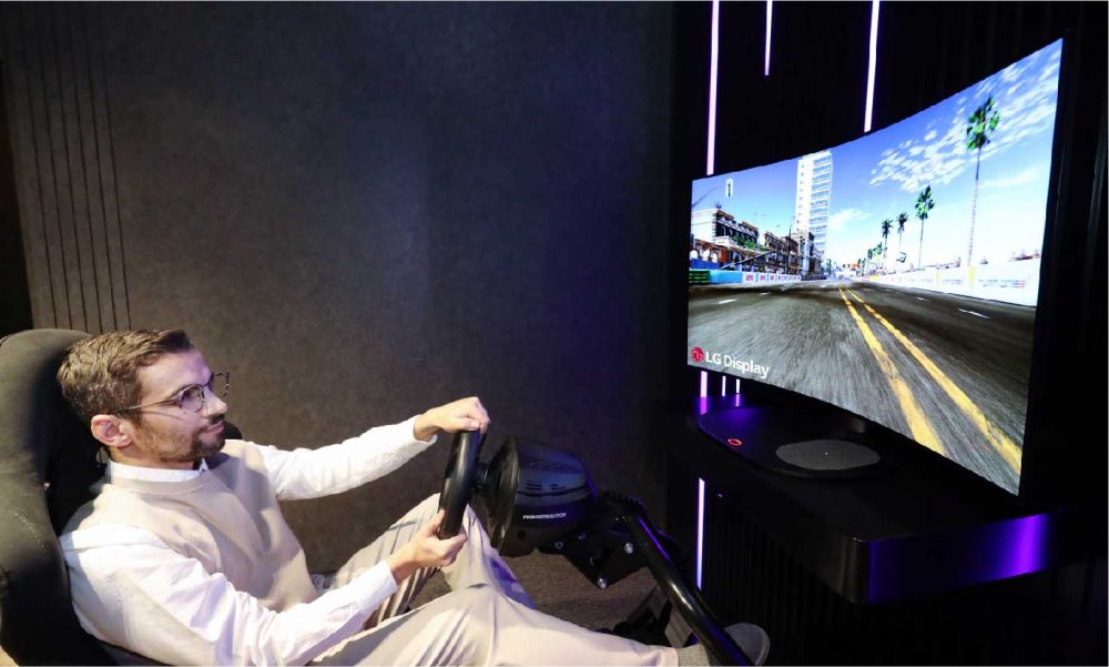 LG showcases ‘Media Throne’, a reclining OLED TV armchair