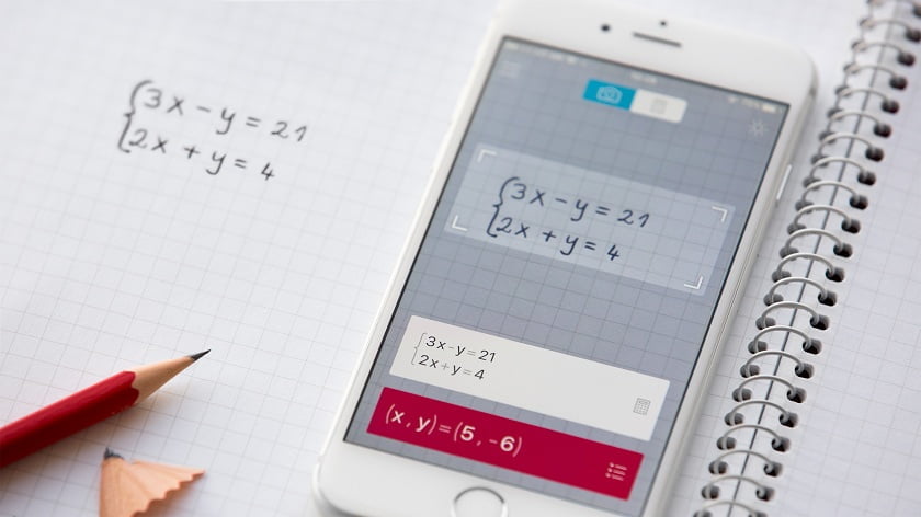 Solve Math Problems by Scanning Notebook with PhotoMath Math Scanner