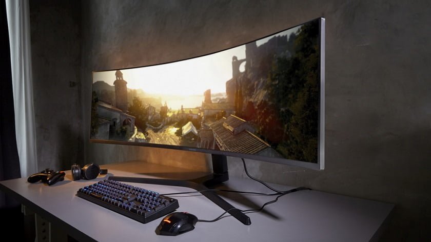 Samsungs Space Monitor clamps to your desk to free up space