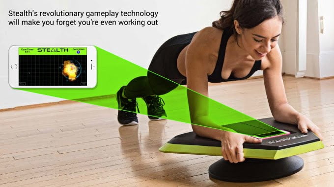 Stealth Enables Sculpting Abs while Enjoying a Game on the Smartphone