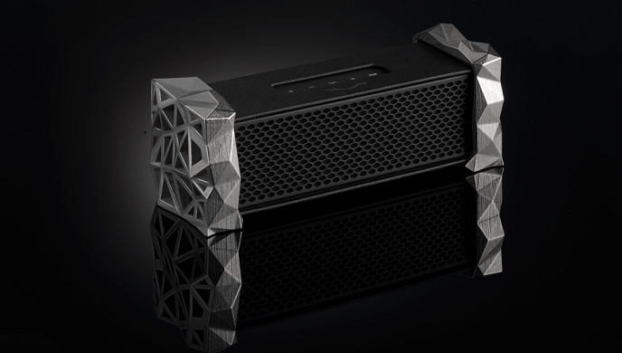 V-Moda Remix Bluetooth speaker sports an integrated headphone amp and customizable carves