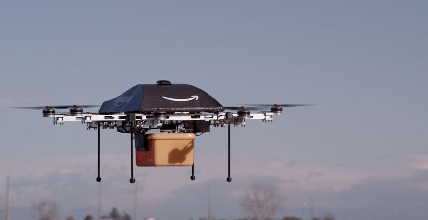Moving launch facilities for the Amazon delivery drones